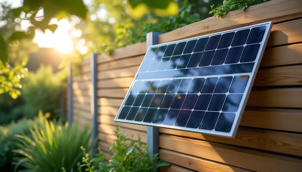 Panneau solaire sur le mur de clôture : guide d’installation et avantages