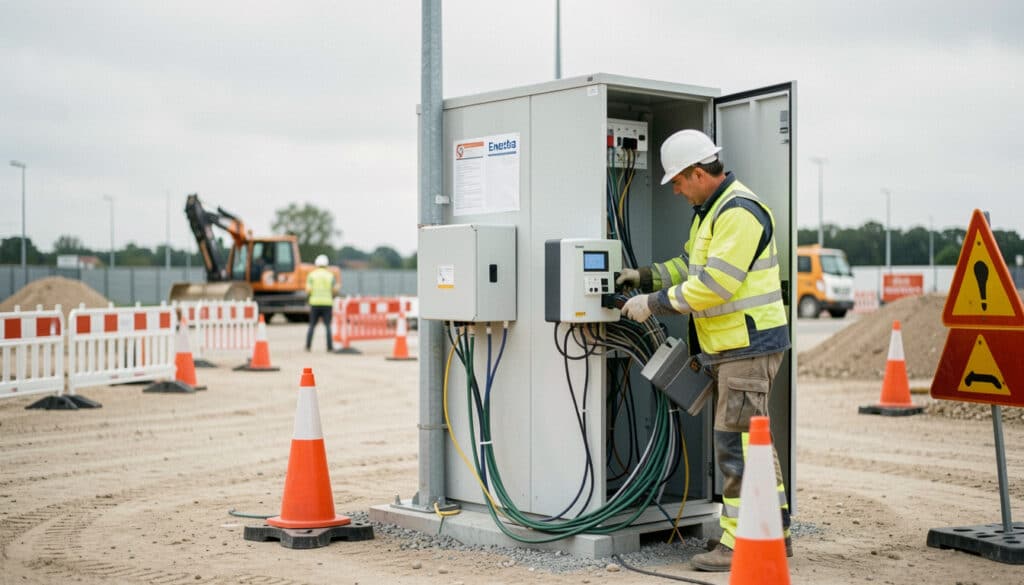 Raccordement provisoire Enedis pour chantier ou événement
